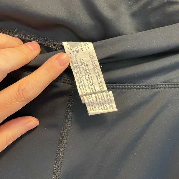 **SOLD** Black and Floral Workout Pants - Picture 3 of 3